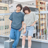 JASPER with mellow BORDER T-SHIRT / IVORY