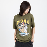 SUPER ISLAND LIFE with mellow  T-SHIRT / OLIVE