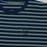 JASPER with mellow BORDER T-SHIRT / NAVY