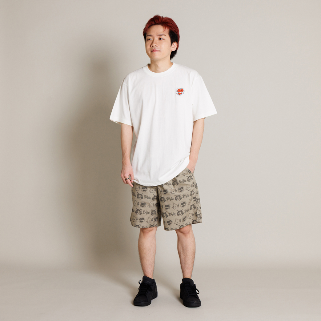 Biju with mellow HEART T-SHIRTS