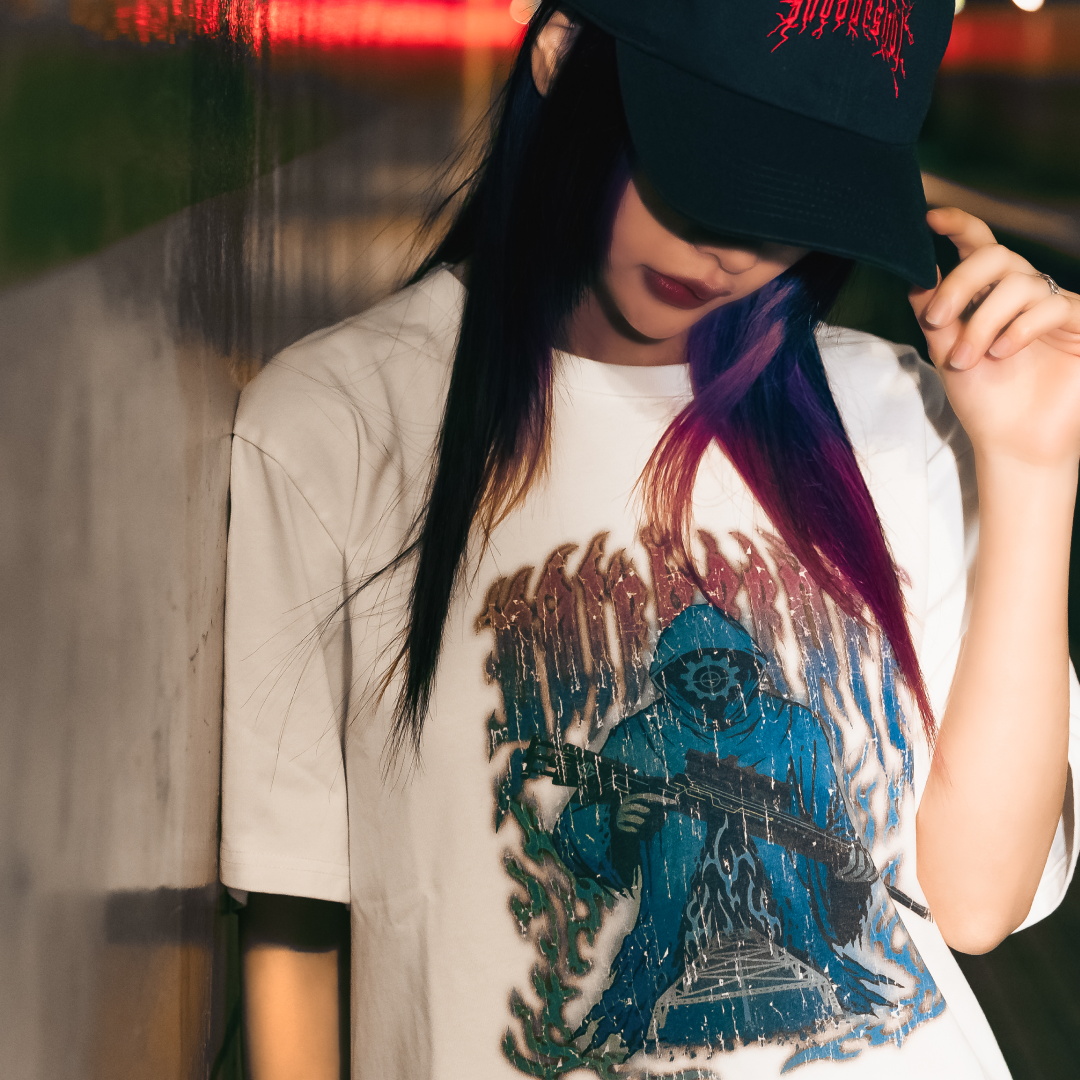 vaultroom×SPYGEA BIG L/S TEE/WHT-Mサイズ｜メンズ