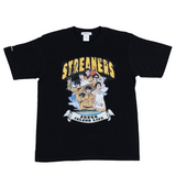 SUPER ISLAND LIFE with mellow  T-SHIRT / BLACK