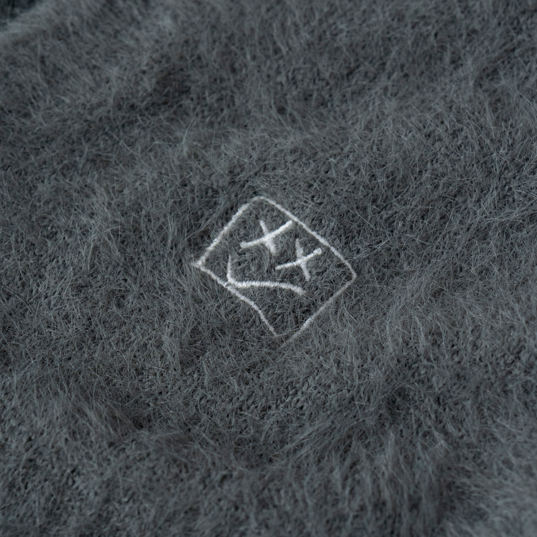 みゆき EXAM with mellow 2025 SHAGGY KNIT CARDIGAN / Gray – with mellow Store