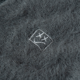 EXAM with mellow 2025 SHAGGY KNIT CARDIGAN / Gray