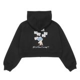 EXAM with mellow 2025 CROPPED ZIP HOODIE