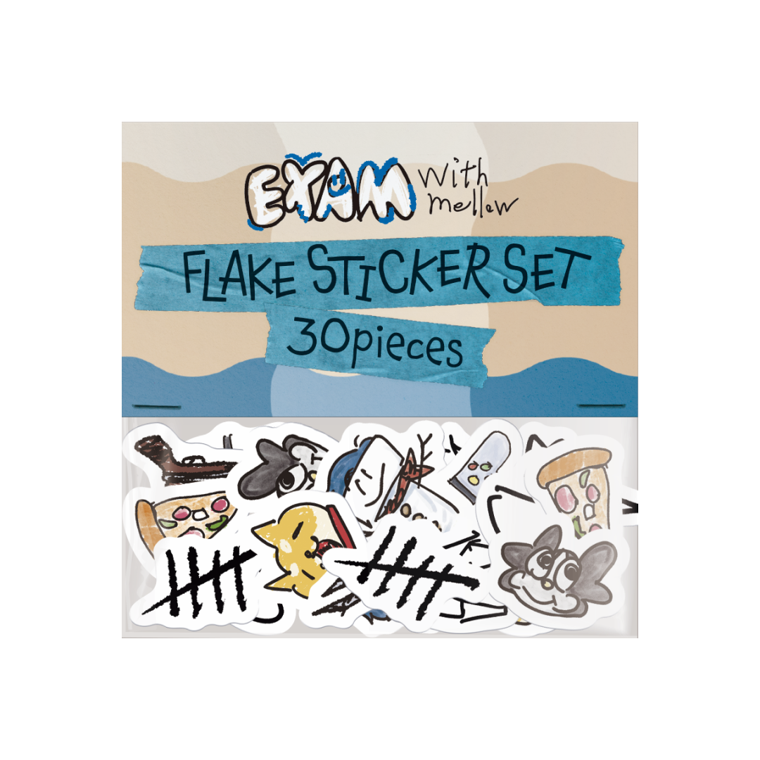 EXAM with mellow 2025 FLAKE STICKER SET