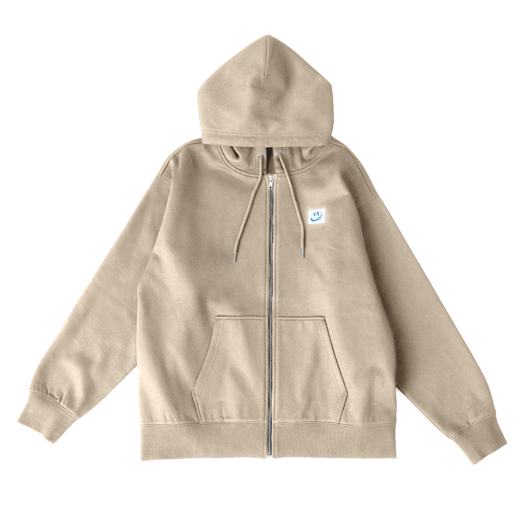 EXAM with mellow 2025 OVERSIZED ZIP HOODIE
