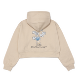 EXAM with mellow 2025 CROPPED ZIP HOODIE