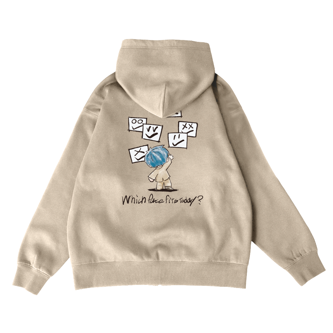 EXAM with mellow 2025 OVERSIZED ZIP HOODIE