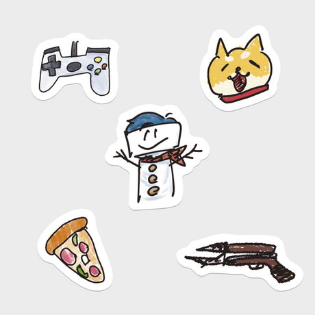 EXAM with mellow 2025 FLAKE STICKER SET