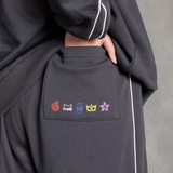 GIRLS RESEARCH UNIVERSITY with mellow SWEAT SET UP