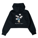 EXAM with mellow 2025 CROPPED ZIP HOODIE