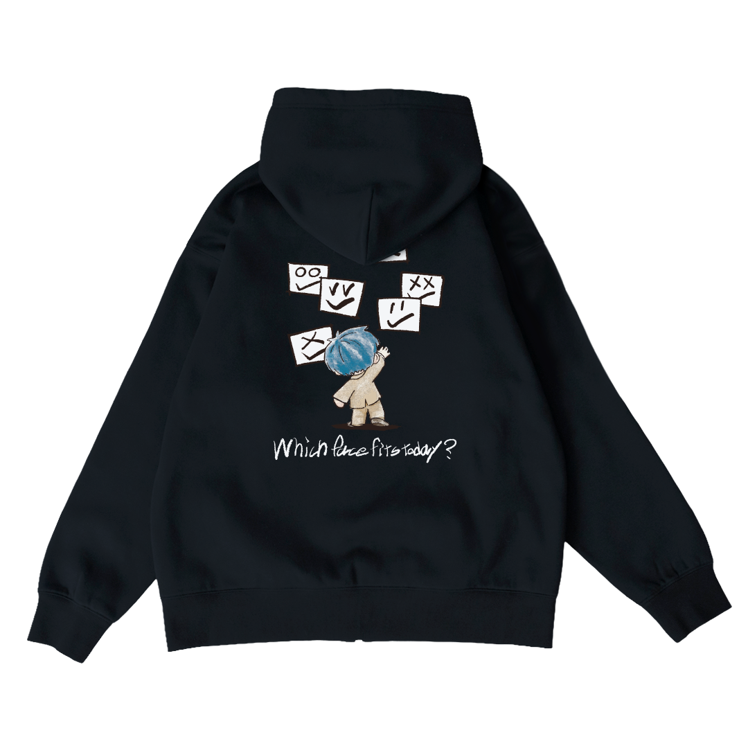 EXAM with mellow 2025 OVERSIZED ZIP HOODIE