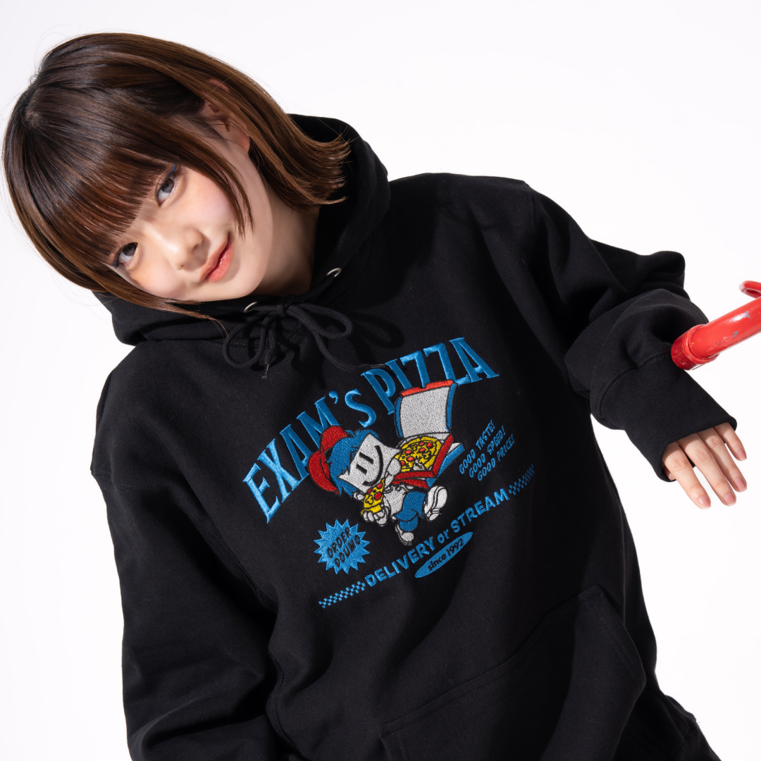 EXAM's PIZZA DELIVERY HOODIE – with mellow Store EXAM's PIZZA DELIVERY HOODIE – with mellow Store