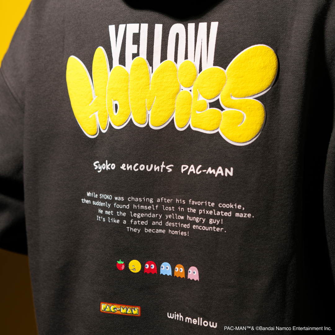 SYOKO × PAC-MAN YELLOW HOMIES HOODIE