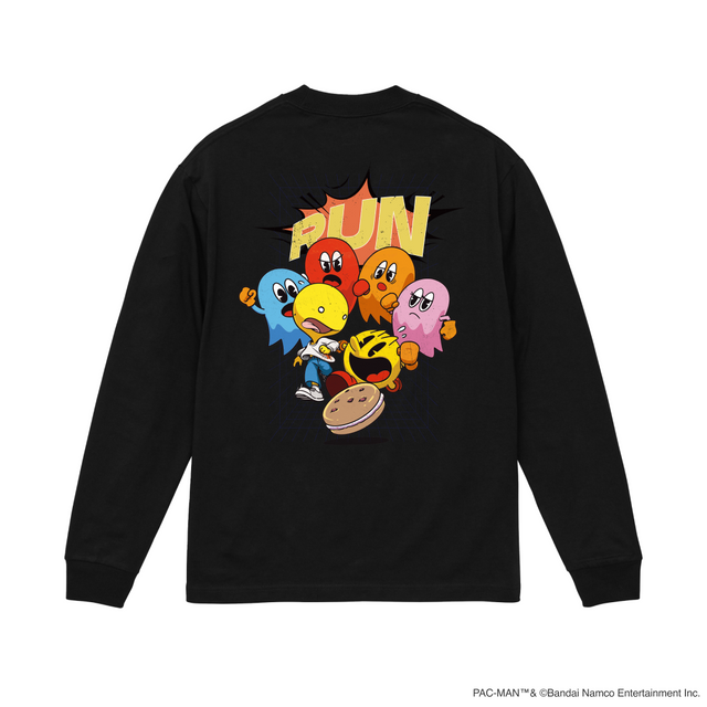 SYOKO×PAC-MAN LONG-T あっさりしょこ with mellow SYOKO × PAC-MAN RUN AWAY LONG-T / Black – with mellow Store