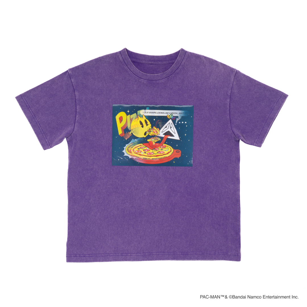 PIZZA GROOVE T-SHIRT / Purple – with mellow Store