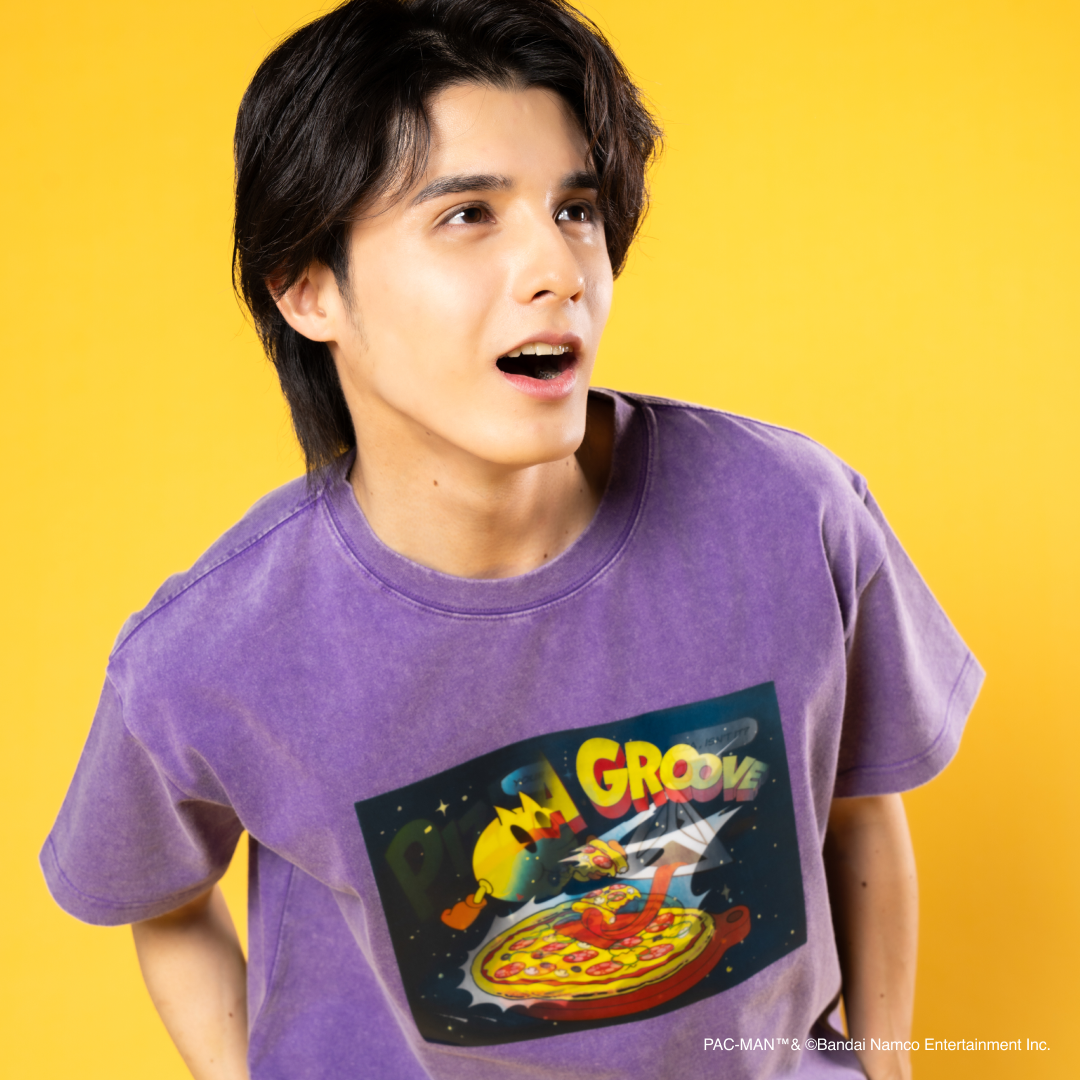 PIZZA GROOVE T-SHIRT / Purple