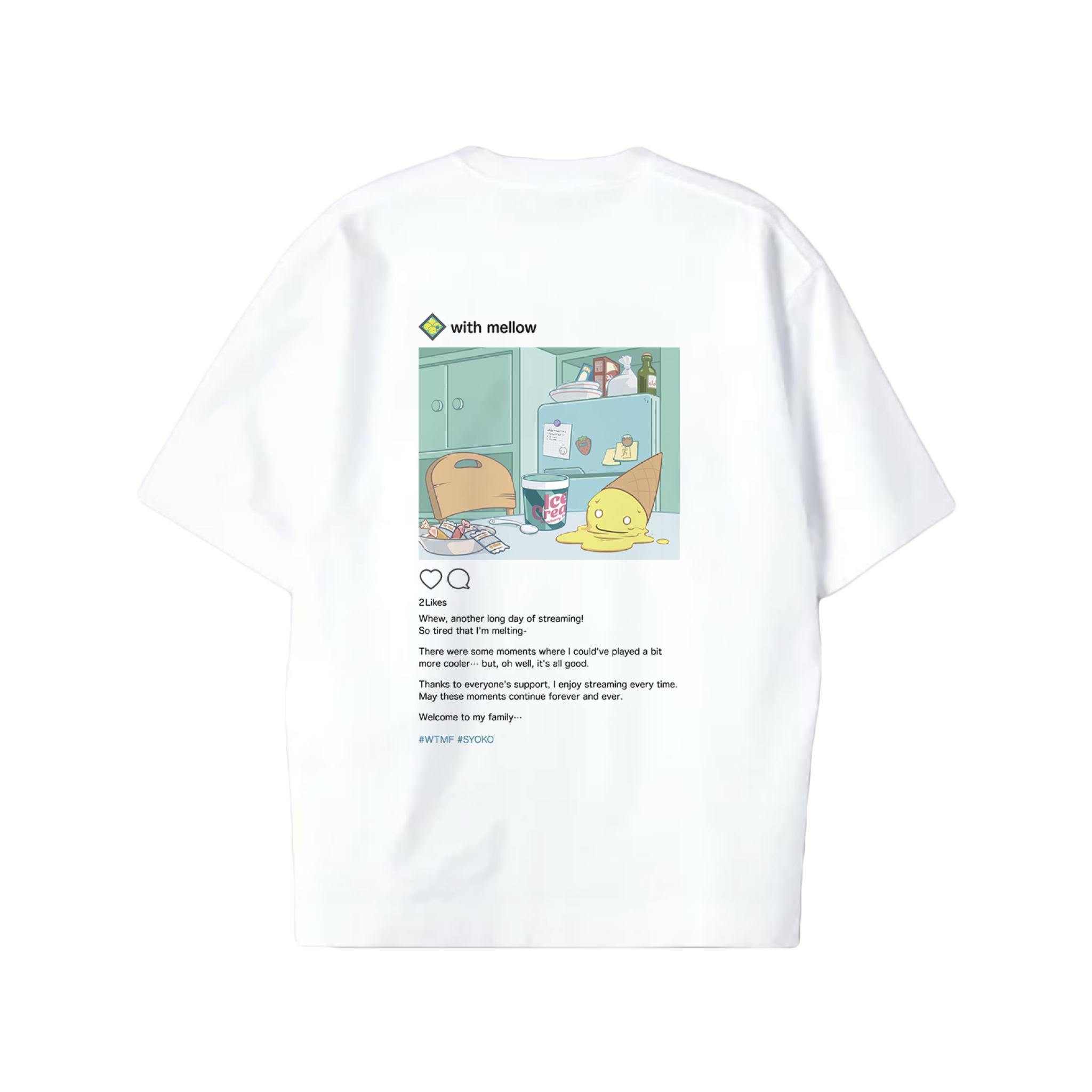 with mellow Tシャツ あっさりしょこ with mellow Tシャツ あっさりしょこ - メルカリ
